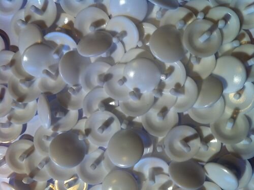 Abdeckkappen Reinweiss RAL9010 12/2,4 für Schrauben mit Kopfloch 50 Stück