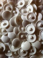 Abdeckkappen PZ 2 Reinweiß RAL9010 - 50 Stück