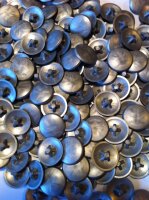 Abdeckkappen PZ 2 silbergrau-met. - 50 Stück