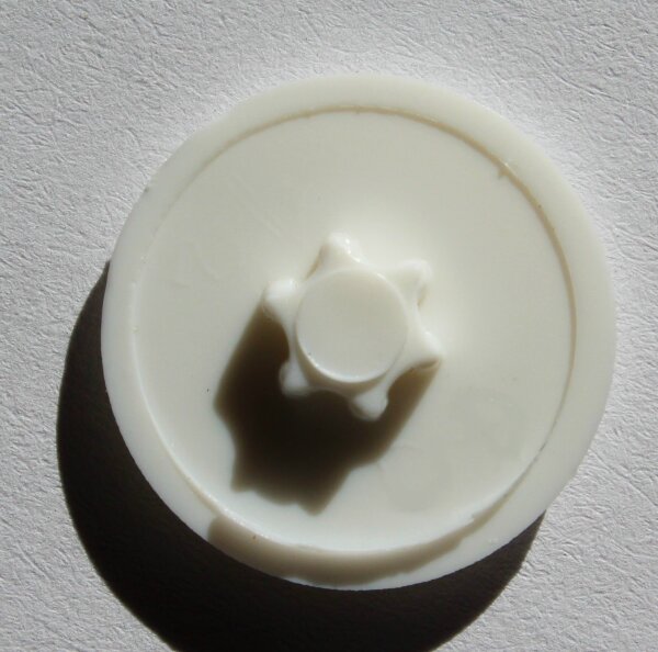 100 Stk Abdeckkappen für Fensterrahmenschrauben Weiß InnenStern 30