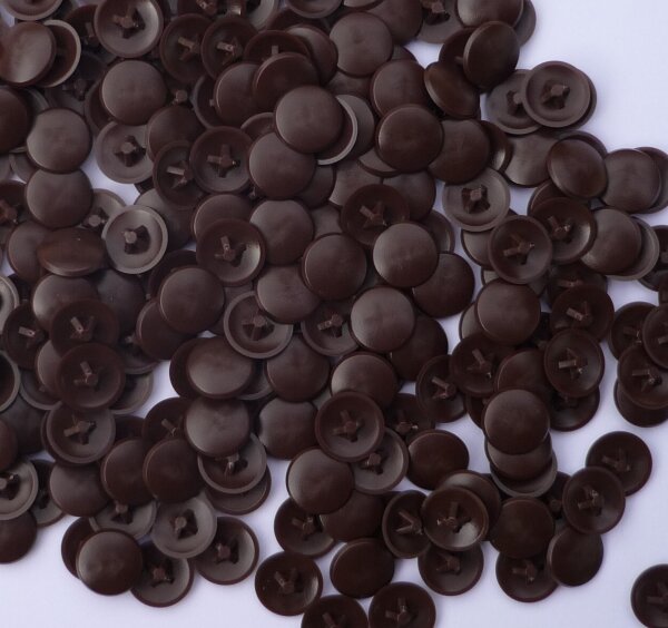 Abdeckkappen PZ 2 dunkelbraun 732 - 50 Stück