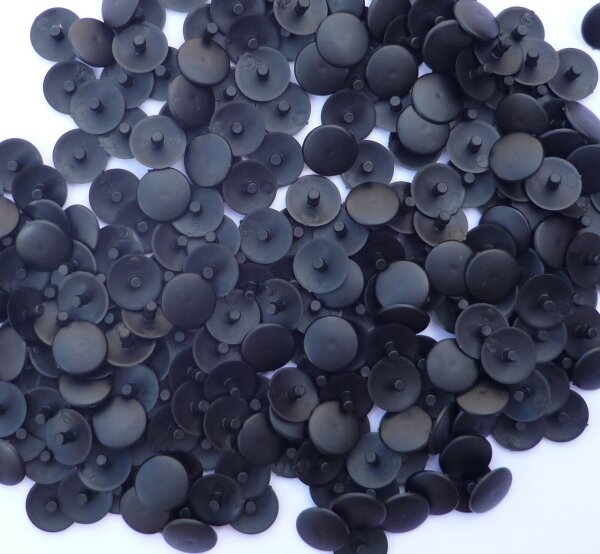 Abdeckkappen Schwarz 15/3,0  für Schrauben mit Kopfloch - 50 Stück