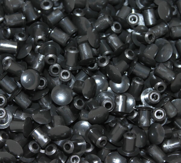 Stopfen Zapfen Ø5mm AussenØ 8mm - Schwarz - 10 St.