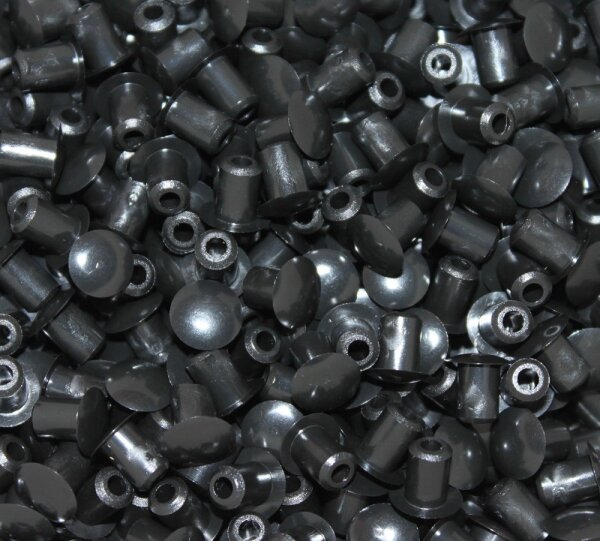 Stopfen Zapfen Ø8mm AussenØ 13mm - Schwarz - 10 St.