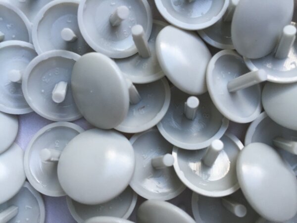 Abdeckkappen Silbergrau 18/3,0  für Schrauben mit Kopfloch - 25 Stück