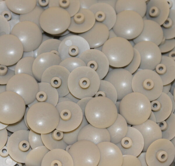 SW 4 AussenØ13mm Abdeckkappen für Innensechskant Lichtgrau - 50 Stück