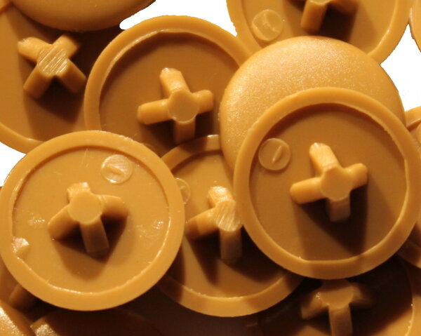 Abdeckkappen PZ 2 braunbiege - 50 Stück