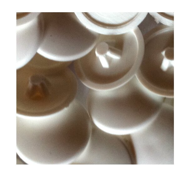 Abdeckkappen Pz 3/13 Reinweiß RAL 9010 - 50 Stück