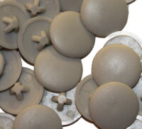 Abdeckkappen Pz 3 Lichtgrau RAL 7035 - 50 Stück