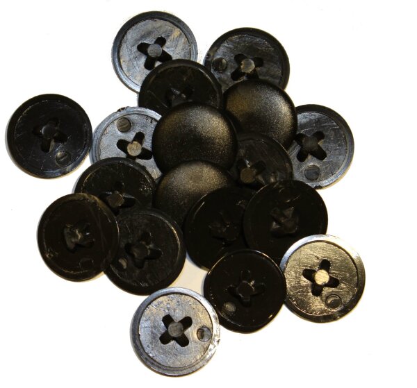 Abdeckkappen Pz 3 Schwarz AussenØ 15mm - 50 Stück