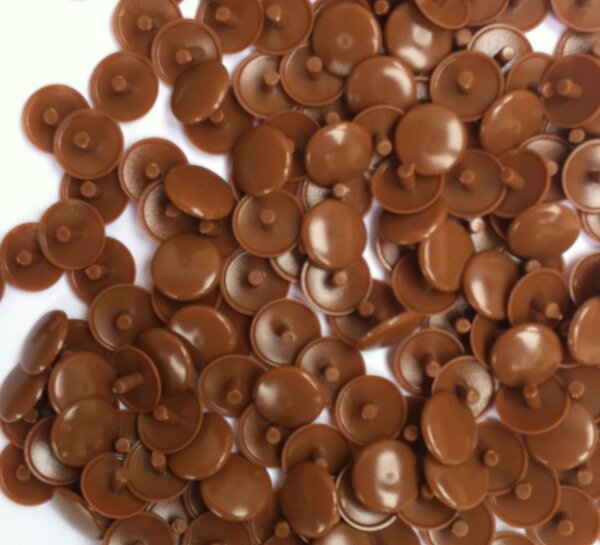 Abdeckkappen Nußbaum 15/3,0  für Schrauben mit Kopfloch - 50 Stück