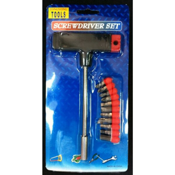 Schraubendreher T + 12 auswechselbare Spitzen