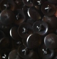 Abdeckkappen Pz 4/14 Tiefschwarz RAL 9005 - 25 Stück