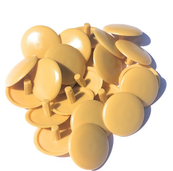 Abdeckkappen Sandgelb ähnl.RAL1002 15/2,5 für Schrauben mit Kopfloch - 50 Stück