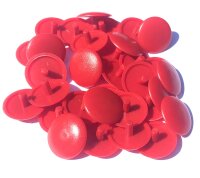 Abdeckkappen Karminrot ähnl.RAL3002 15/2,5 für...