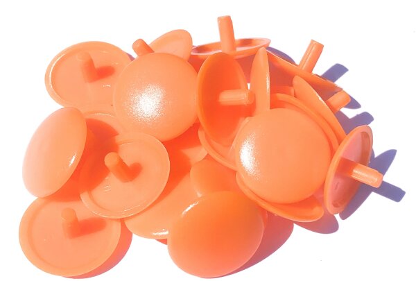 Abdeckkappen Pastellorange ähnl.RAL2003 15/2,5 für Schrauben mit Kopfloch - 50 Stück