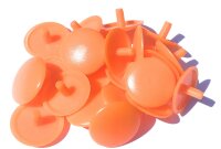 Abdeckkappen Pastellorange ähnl.RAL2003 15/2,5...