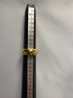 Einfacher Ring vergoldet mit 24 Karat Gold...