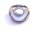 Einfacher Ring mit Perle vergoldet mit 24 Karat Gold Ringgröße 54