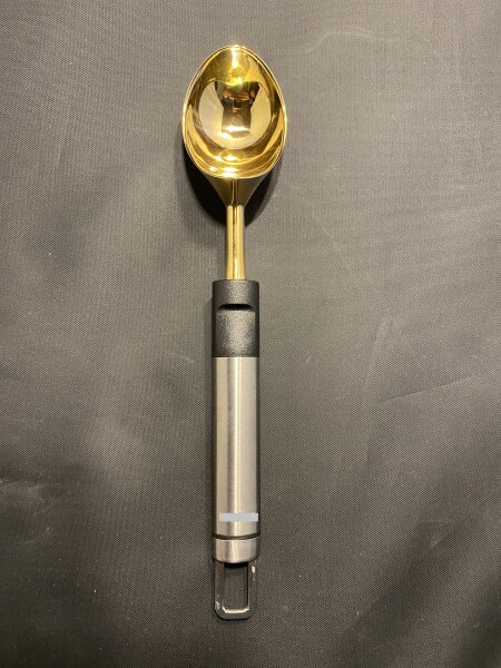 Eislöffel mit vergoldetem Löffel 24 Karat Gold überzogen
