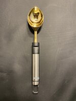 Eislöffel mit vergoldetem Löffel 24 Karat Gold...